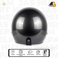 Gambar Helm Bogo List Chrome Gunmetal Glossy Custom - + TOPI PENDEK dari HelmPro Kota Bandung 5 Tokopedia