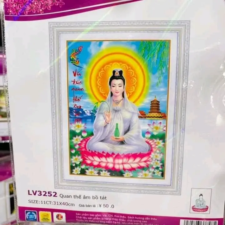 tranh chưa thêu 31x40