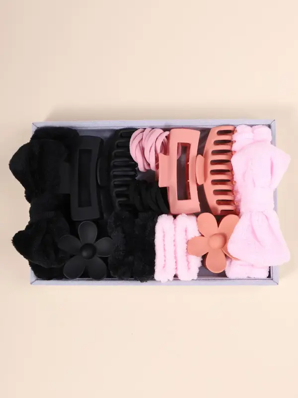 Hair Accessories Set, Hair Tie & Hair Claw & Hair Clip & Hair Band & Hair Claw Clip, Casual Versatile Hair Accessories for Women 4