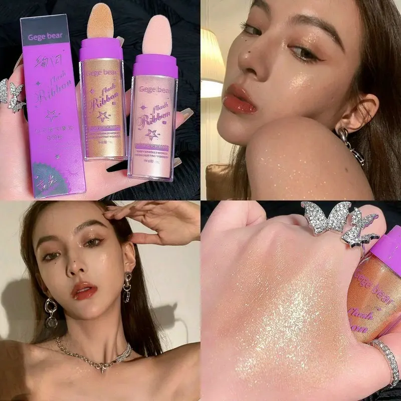 thanh phấn nhũ bắt sáng gegebear Trang Điểm Mỹ Phẩm 3