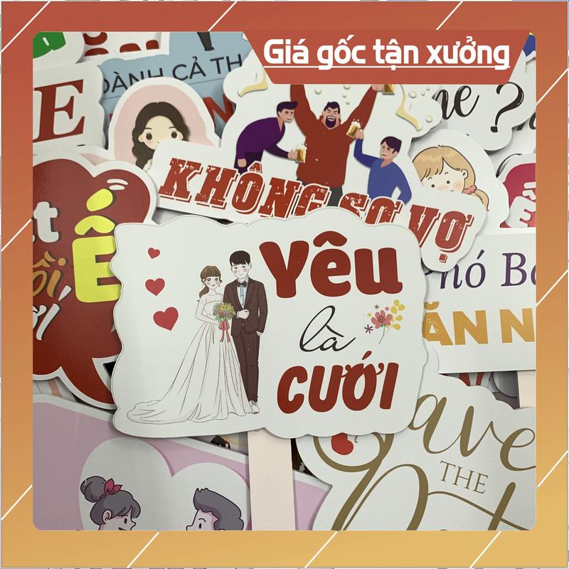 HASHTAG cầm tay Đám cưới (HÀNG ĐẸP) - Biển bảng cầm tay chụp ảnh cưới - Viet Decor - Link 2 Tranh