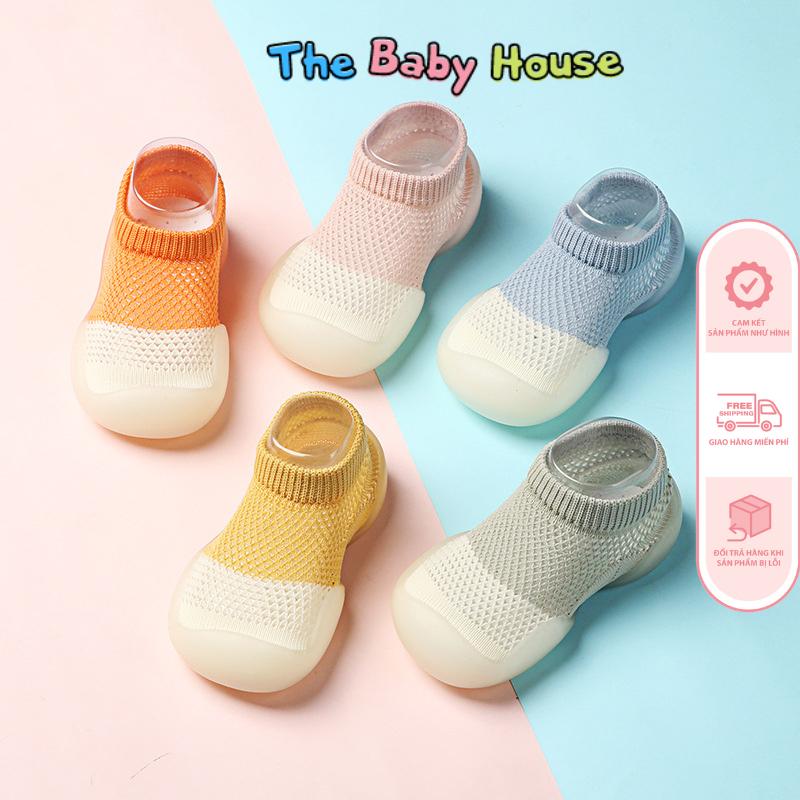 Giày Bún Cho Bé Giày Vớ Tập Đi Đế Mềm Chống Trượt Phong Cách Hàn Quốc Cho Bé…