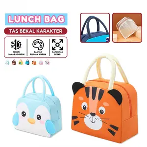 Tas Bekal FUJI Lunch Bag Anak Karakter Hewan / Lunch Bag Cooler Makanan / Tempat Makanan Serbaguna