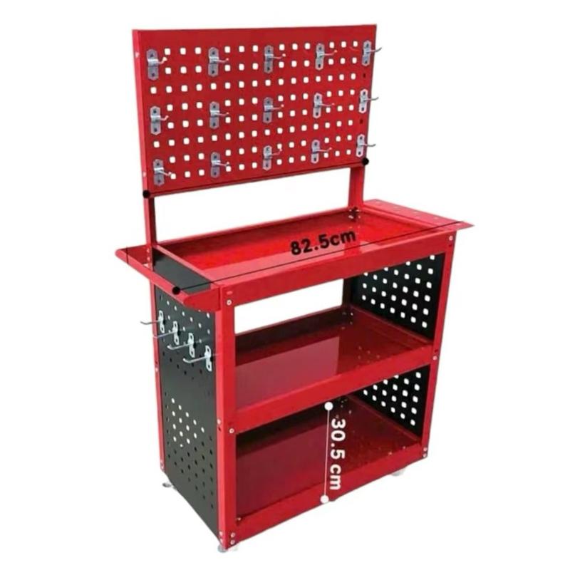 Xe đẩy đồ sửa chữa 3 tầng chất liệu thép Carbon cao cấp, nặng 14kg, dày 0.9mm