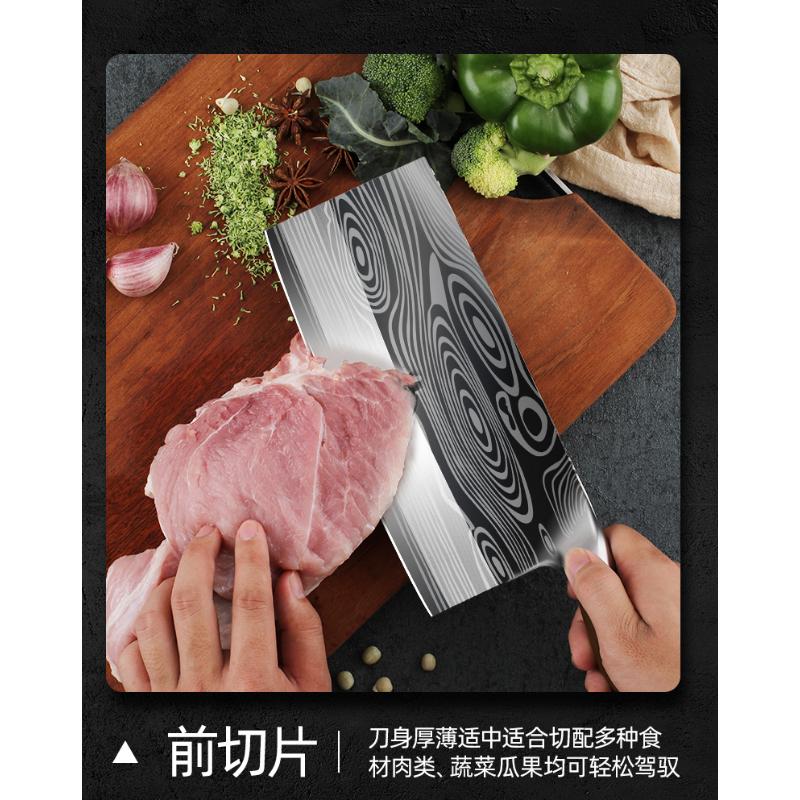 Product Introduction of Xingguan Vegetable Cutter Household Ultra-fast Sharp Slicer Meat Chef's Special Chopper Dual-purpose Kitchen Stainless Steel Knives Knife 24