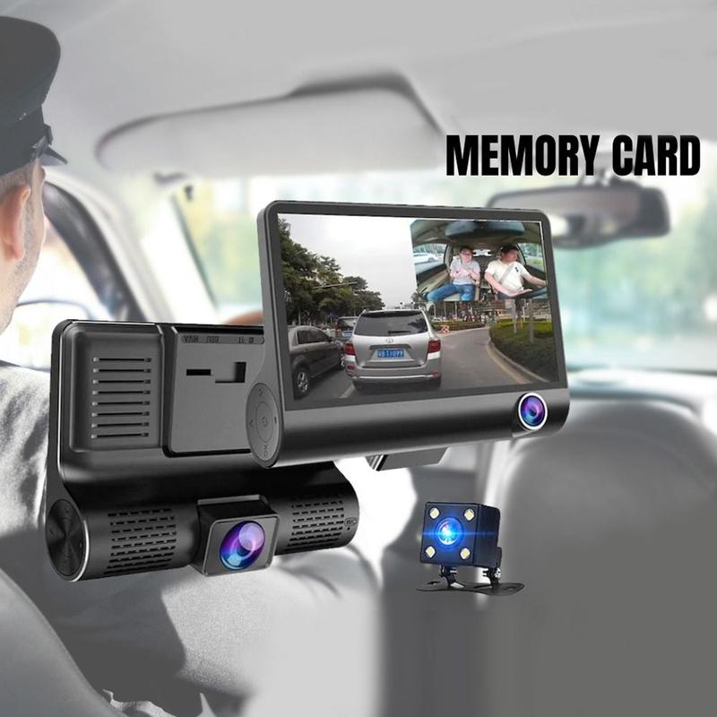 TYYS Motor Chuyên nghiệp 1080P Camera hành trình 3 ống kính 170 ° Góc rộng Độ…