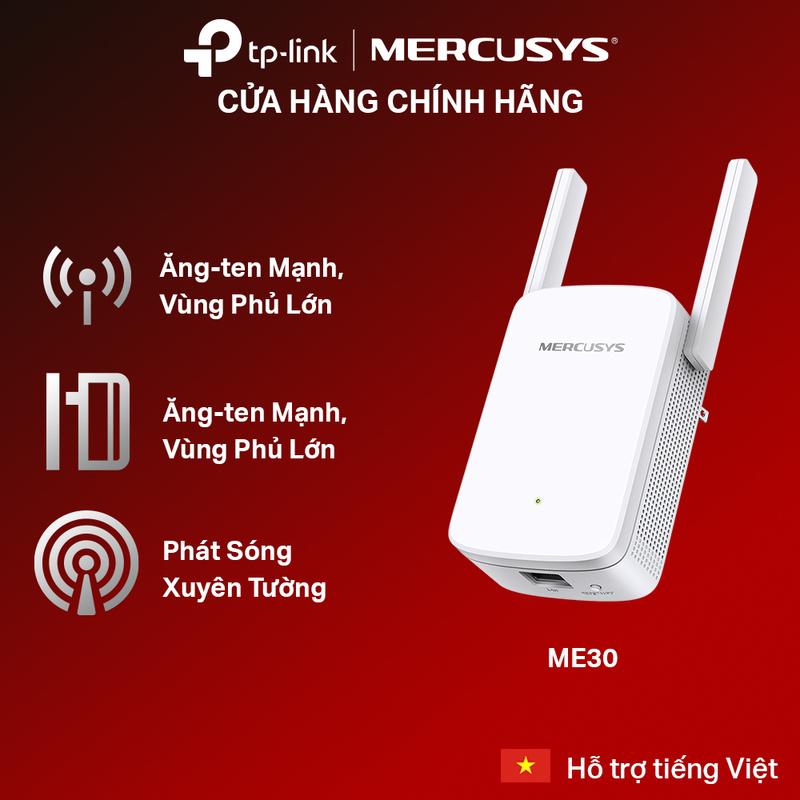 Bộ Mở Rộng Sóng Wifi Mercusys ME30 Chuẩn AC 1200Mbps kích wifi kich song