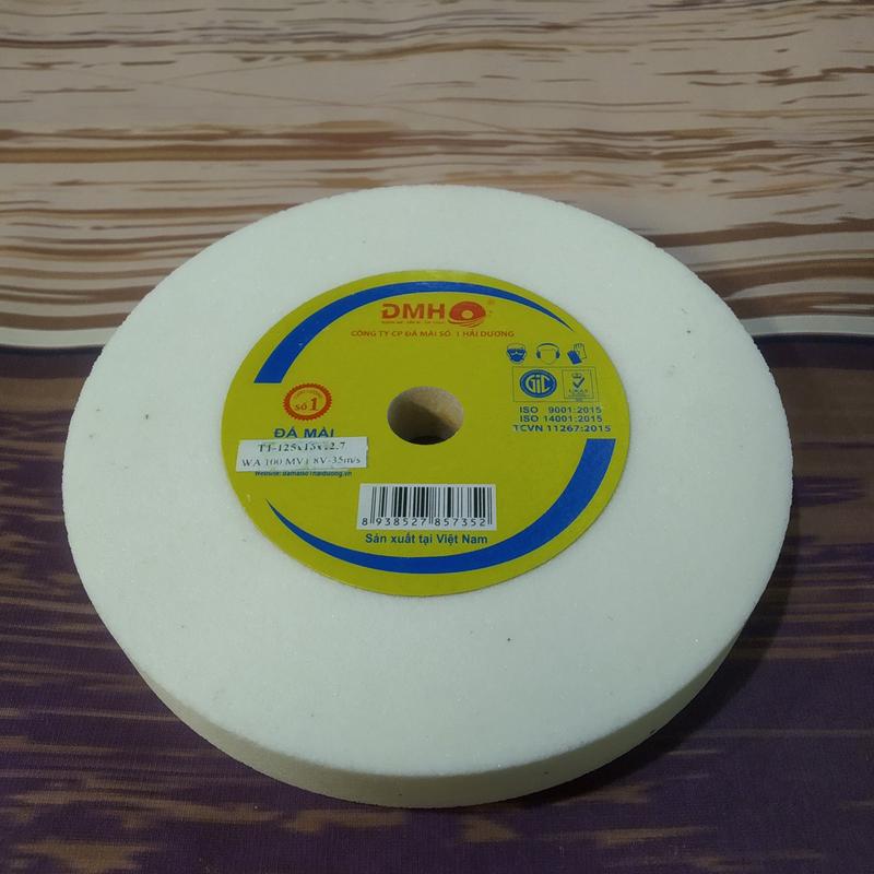Đá mài Hải Dương dùng cho máy mài 2 đá mini siêu mịn lỗ trục đường kính 125mm