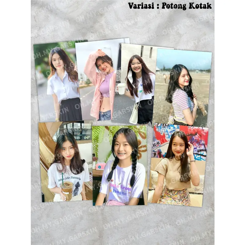 Stiker Foto dan Tulisan Nama Custom - Cetak Photo Stiker Waterproof 7