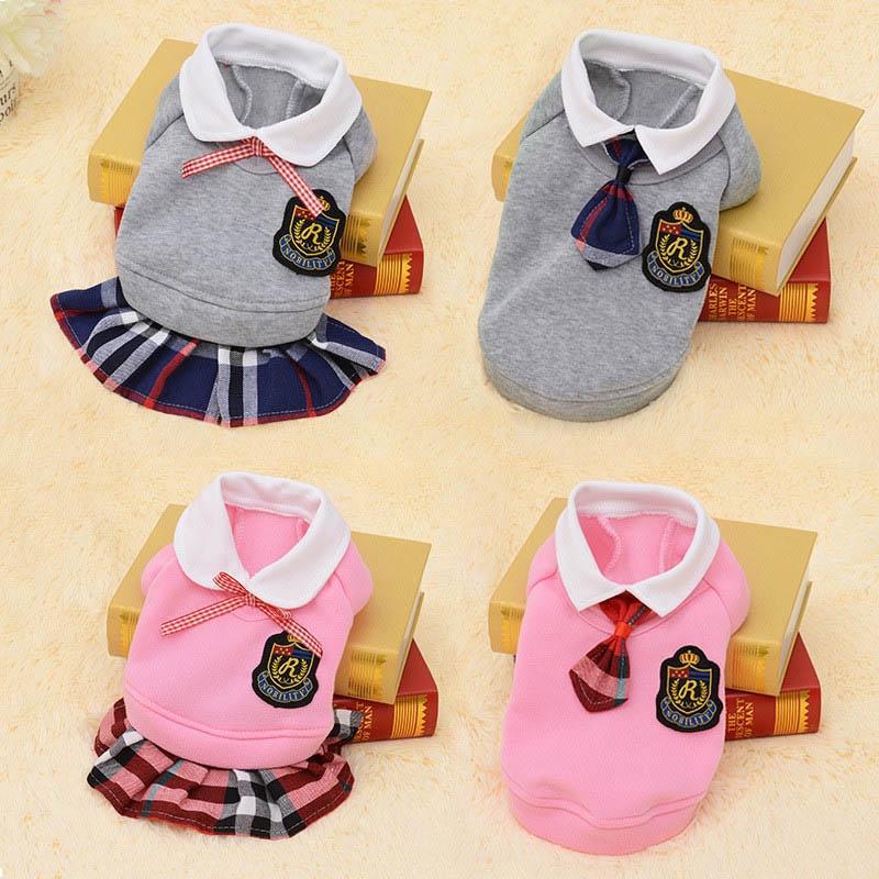 Couple Pet Dog Clothes Pet Uniform Clothing for Small Medium Dogs Costume Chihuahua Puppy Pet Shirt Clothes 4