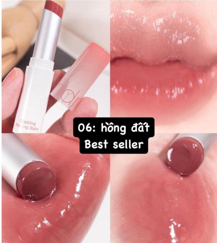 Son  Dưỡng Có Màu Thuần Chay 06 Hồng Đất, Son  Glasting Melting Balm 06 Kaya Fig