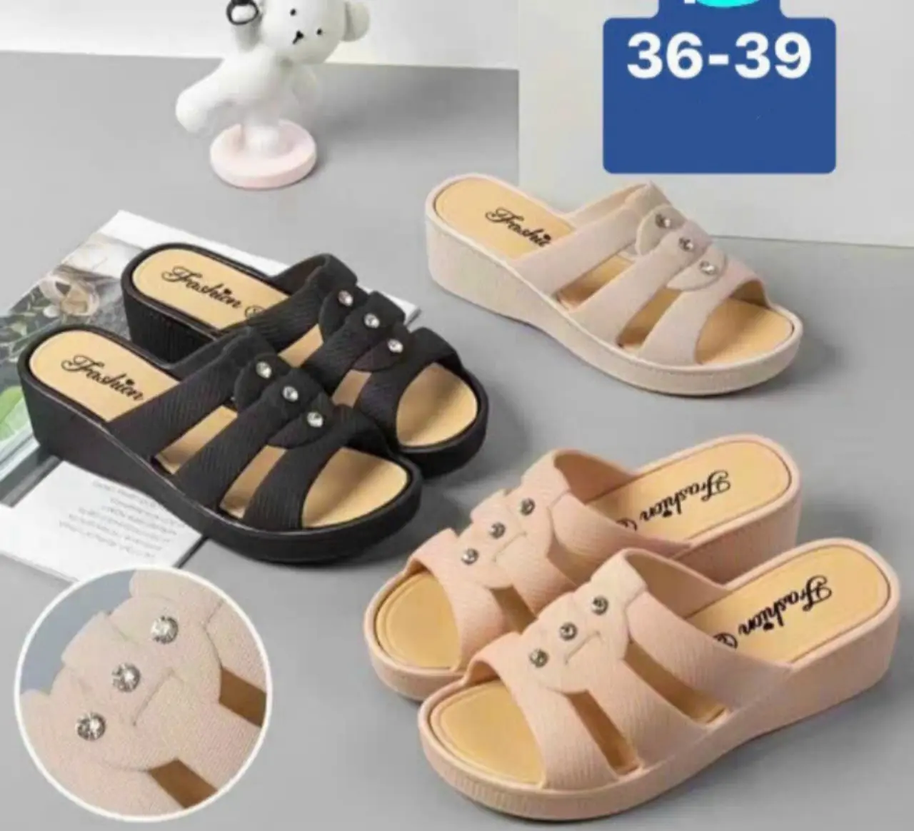 Dép Sandal Nhựa Đế Bằng Chống Trượt Thời Trang Mùa Hè Dành Cho Phụ Nữ Trung Niên( chọn tăng 1 size)
