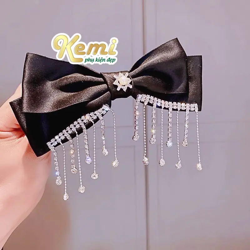 Dây đá tua rua giọt nước toòng teng rơi (1 mét) sáng lấp lánh phụ kiện trang trí áo váy quần giày mũ 2