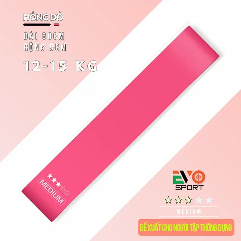Bộ 5 Dây Kháng Lực Mini Band Cao Su Dây Đàn Hồi Dây Tập Gym Chân Mông Toàn Thân Tặng Kèm Túi Đựng Kute 8