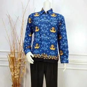 Seragam Kemeja Batik Pria Terbaru baju cowok Kain Kancing Kain Kancing