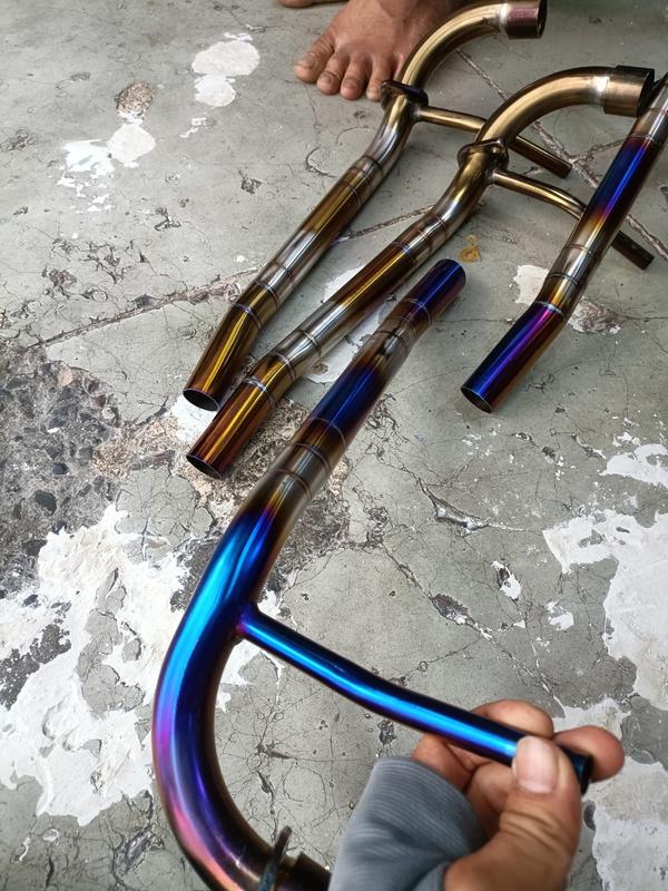 Cổ pô cho xe Sirius titan có ống hơi