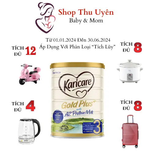 Sữa Công Thức Karicare Gold Plus Đạm Sạch A2 Lon 900g Date Xa