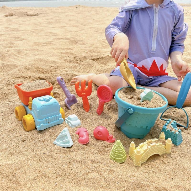 Product Introduction of Sand Digging Tools, Children's Beach Toys, ATVs, Children Playing At The Beach, Sand Castle, Bucket Set, Water Toys 36