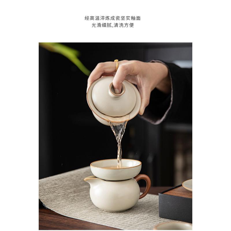 Product Introduction of Bộ Lọc Trà, Nồi Chậu Ru Màu Be, Tách Trà Gốm Sáng Tạo, Tách Trà Cách Ly, Phụ Kiện Bộ Trà, Với Bộ Lọc Trà 25