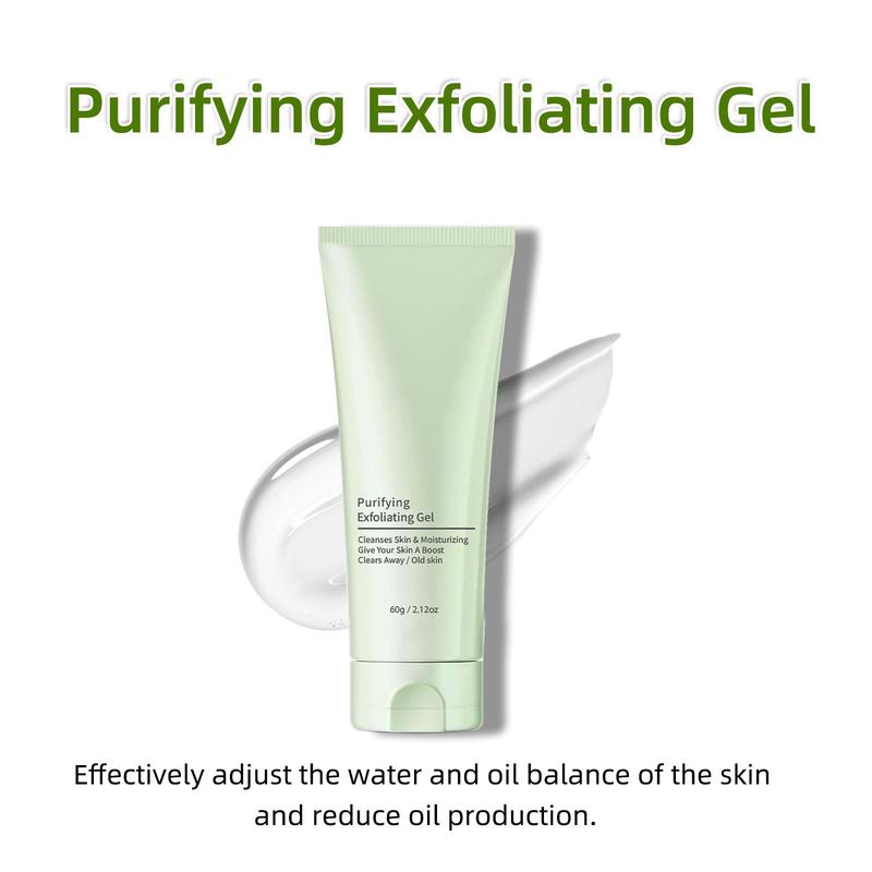 Green Tea Facial Scrub Gel, 1/2 Boxes Deep Cleansing Facial Scrub, Gentle Facial Exfoliating Gel, Facial Skin Care Product for Women & Men 4