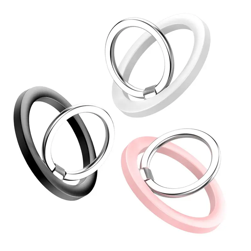 Magnetic Finger Clasp, 360° Rotating Ring Phone Holder, Ring Phone Holder, Portable Universal Desktop Creative Phone Accessories, Stand 0