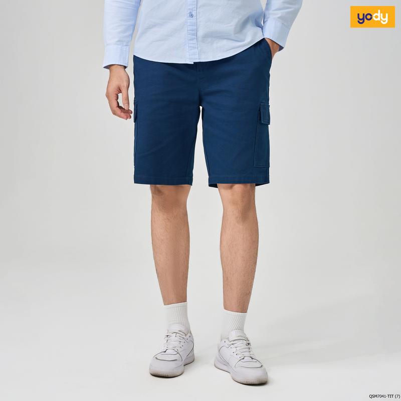[ Flash sale ] YODY Quần Sooc Nam Kaki Nam Túi Hộp QSM7041 8