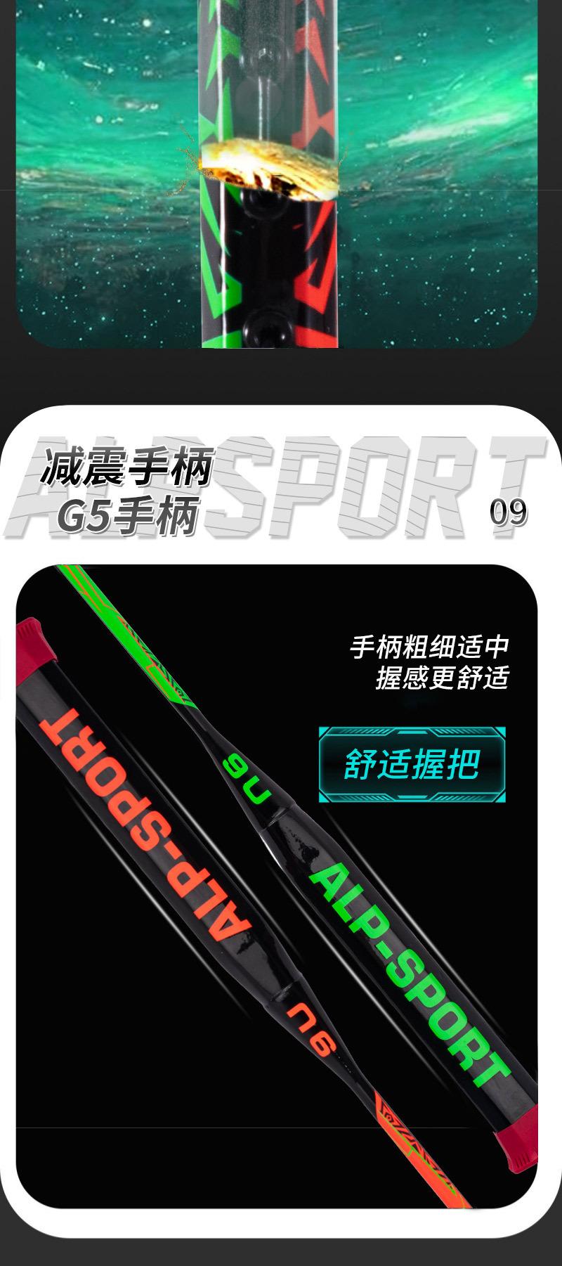 Product Introduction of Alpresber 9U Double Blade Badminton Racket Full Carbon Ultra Light High Strength King Rod Professional Rackets 9