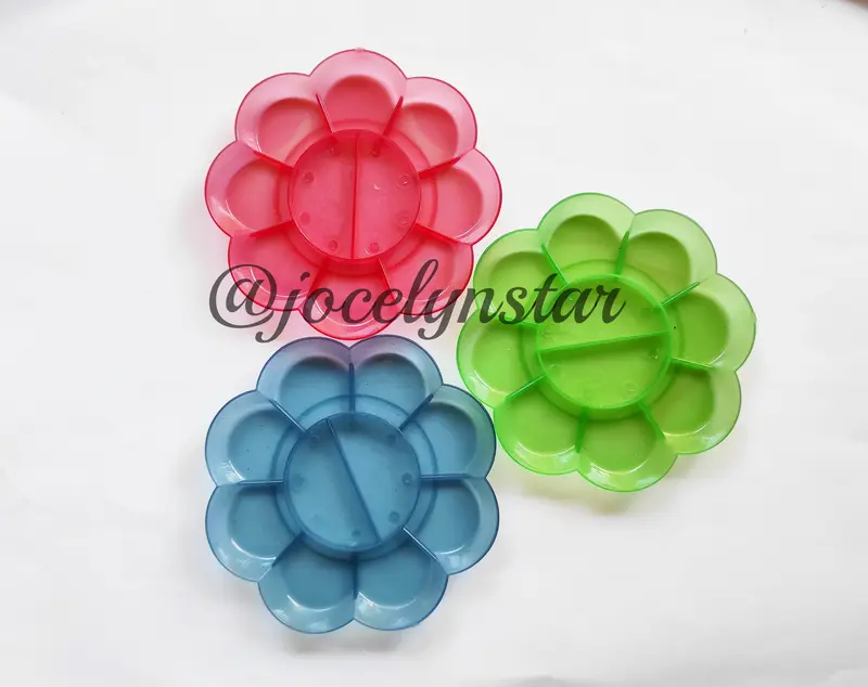 PAKET Melukis ( palet dan kuas 1 set), kuas lukis dan palet lukis 2