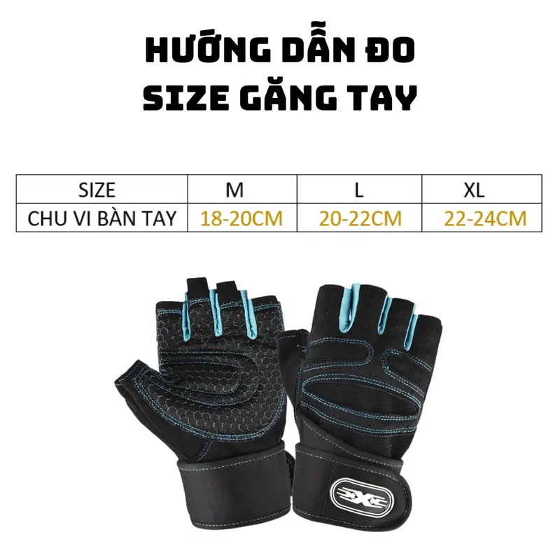 Găng Tay Tập GYM Bao Tay Thể Thao Phượt Tập Gym Nam, Nữ Thoáng khí Unisex Chống Trơn Chống Trơn Trượt Găng Tay Lái Xe Máy 1