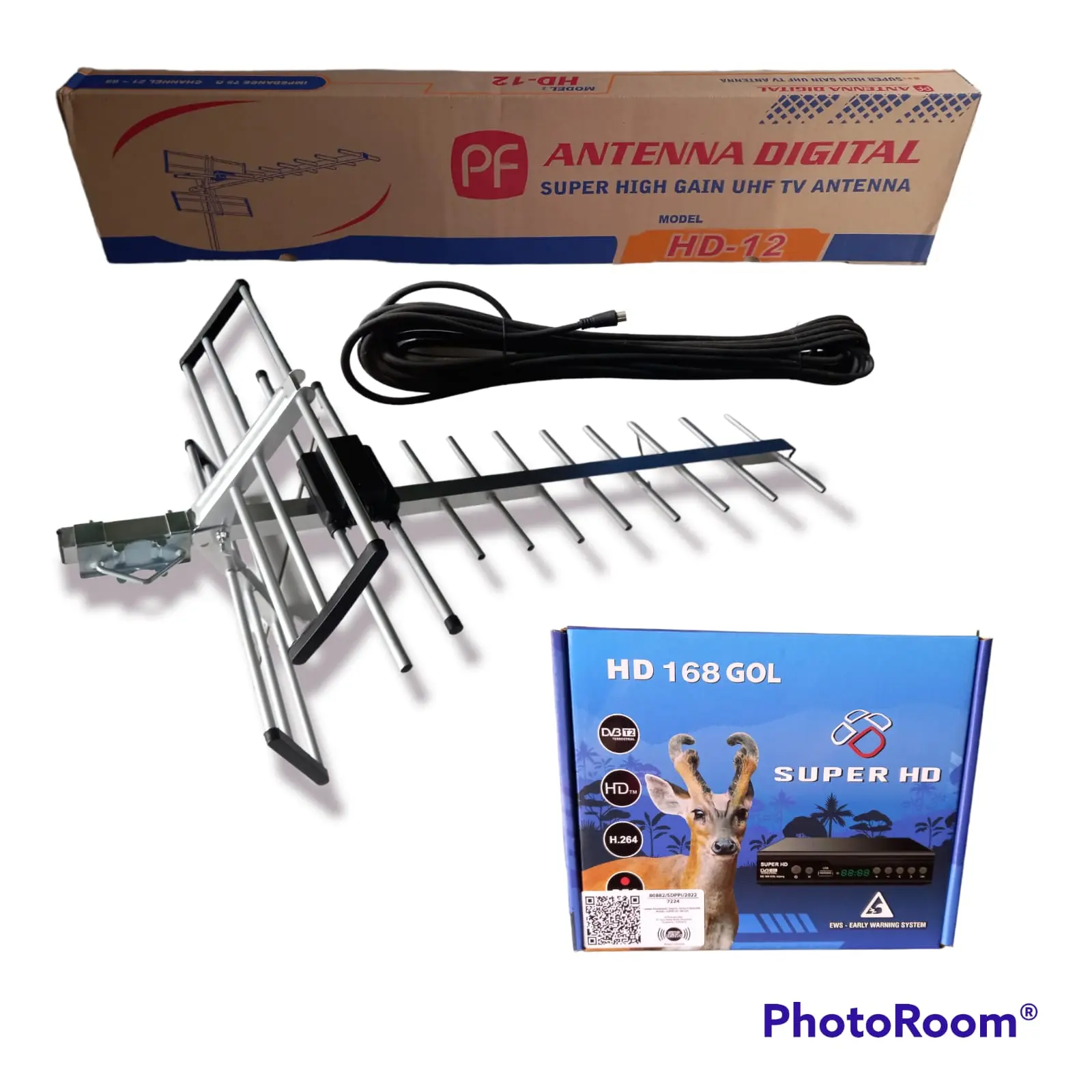ANTENA PF HD 12 + STB SUPER HD KIJANG