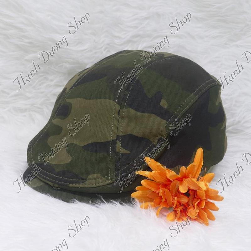 Nón bê rê nam mỏ vịt người lớn không có logo, chất liệu vải kaki 2 lớp, có đuôi tăng giảm size Hat Pin