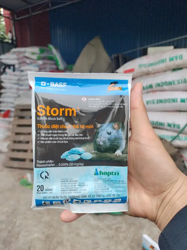 Gói 20 viên tạm cho ngủ không phá hoại mùa màng và đồ đặc - Storm - diệt chuột hiệu quả 1
