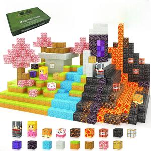 Minecraft Creative Cube Blocks, 1 Box Building STEM Toys, Sensory Building Block Birthday Gift Toy, Educational Toy for Teens