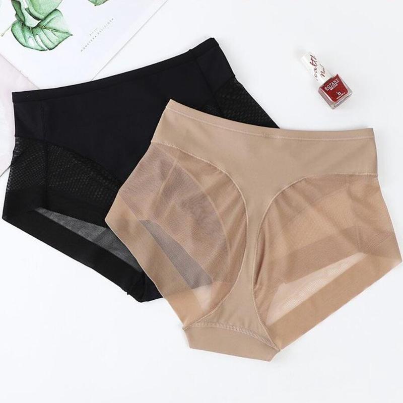 Đồ Lót Cạp Thường Gợi Cảm, Cạp Bó Sát, Nâng Hông, Lưới Đàn Hồi Cao, Thoải Mái, Đáy Quần Bông, Quần Tam Giác, Cỡ Lớn, 079901