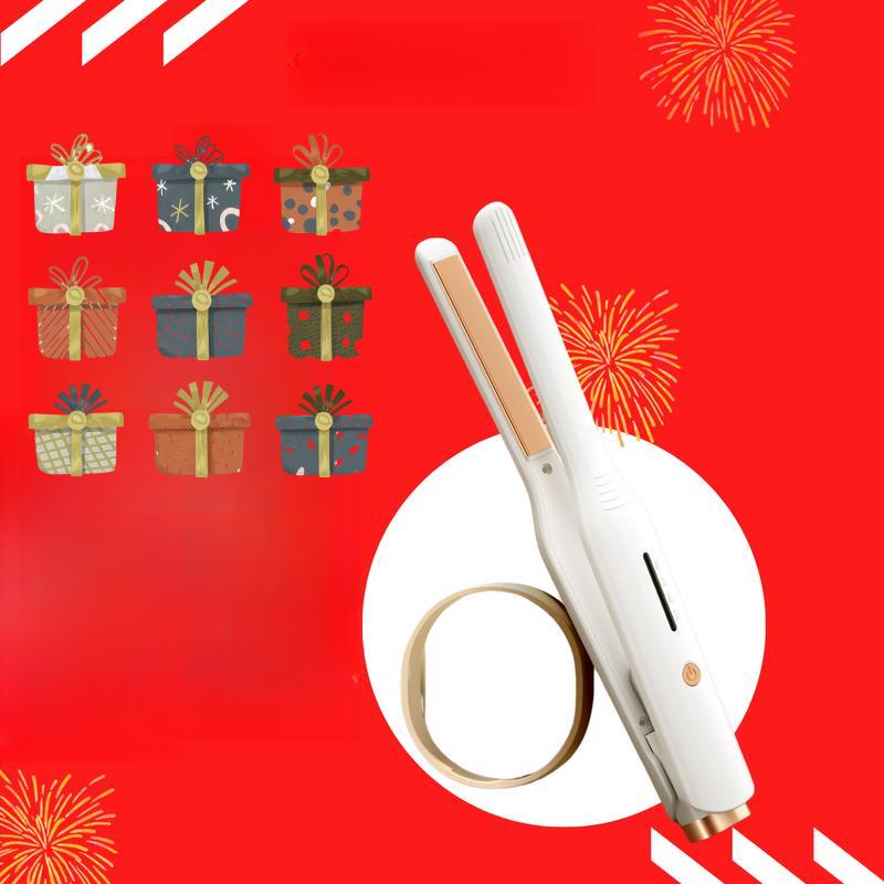  Máy uốn tóc duỗi tóc cho nam máy tạo kiểu tóc cho nam 2in1 máy làm tóc mini mới nhất 2025 tặng bộ đôi kẹp mỏ vịt 