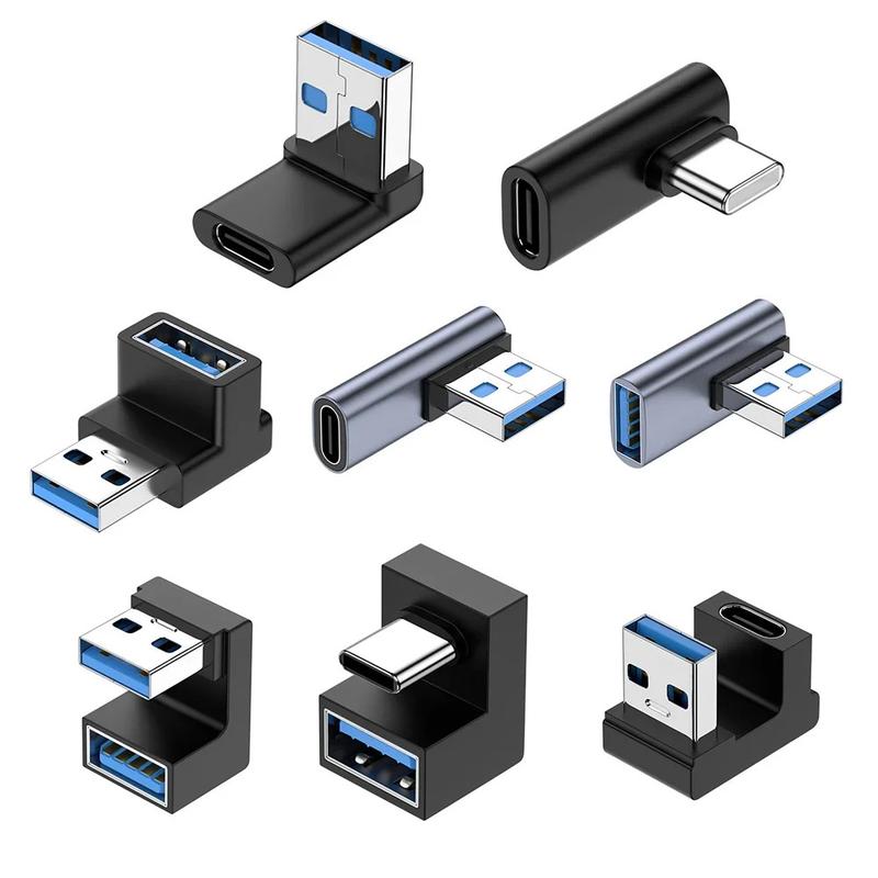 Product Introduction of 180 Degree Elbow USB C Adapter Type C USB C OTG to USB Converter U Shape USB-C 3.0 Connector for Computer Phone Tablet Adapter 15