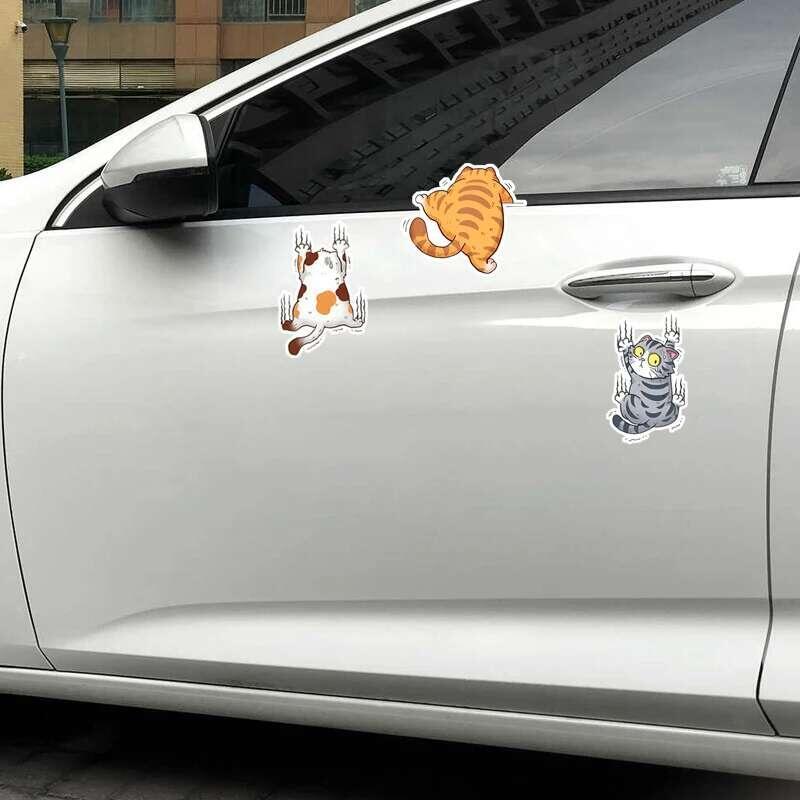 Product Introduction of Cute Pet Cat Car Sticker Climbing Cats Animal Styling Stickers Decoration Car Body Creative Decals Decor Accessories 3