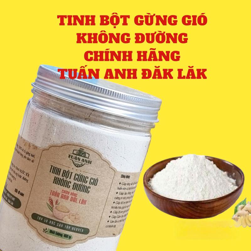 400G Tinh Bột Gừng Gió Tây Nguyên KHÔNG ĐƯỜNG NGUYÊN CHẤT ( Gừng Rừng) CHÍNH HÃNG Tuấn Anh Đăk Lăk