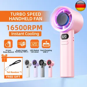 COD Kipas Angin Mini Portable Genggam Kuat Angin Turbo Mini Air Tahan Lama 24 Jam USB M11promax 120 High Speed 16500RPM Handheld Fan