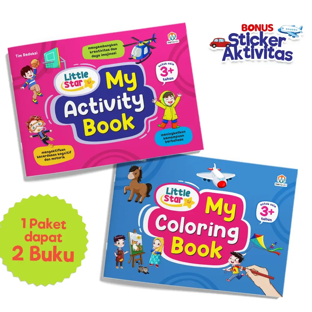 Ziyadbooks - Buku Aktivitas Anak - Buku Mewarnai - Little Star My Activity Book