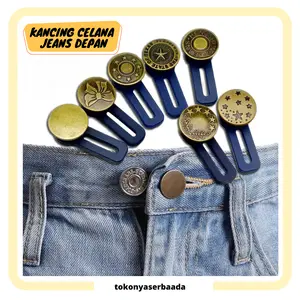 TSA Kancing Celana Jeans Depan Metalic Aksesoris Adjustable Button