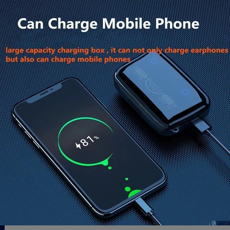 Tai Nghe Nhét Tai Nghe TWS, M19, M10, Điều Khiển Cảm Ứng Thông Minh, Không Dây, Tương Thích Bluetooth, Chống Nước, Màn Hình LED, Có Mic Earphone 3
