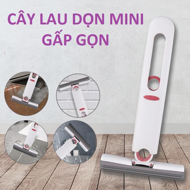  Cây Lau Dọn Tự Vắt Gấp Gọn Mini Đa Năng - Cây Lau Thông Minh Dễ Dàng Làm Sạch Bề Mặt Góc Cạnh - Cây Lau Bếp Lau Kính Gạch Men ... Lau Sàn Cây Lau Nhà 