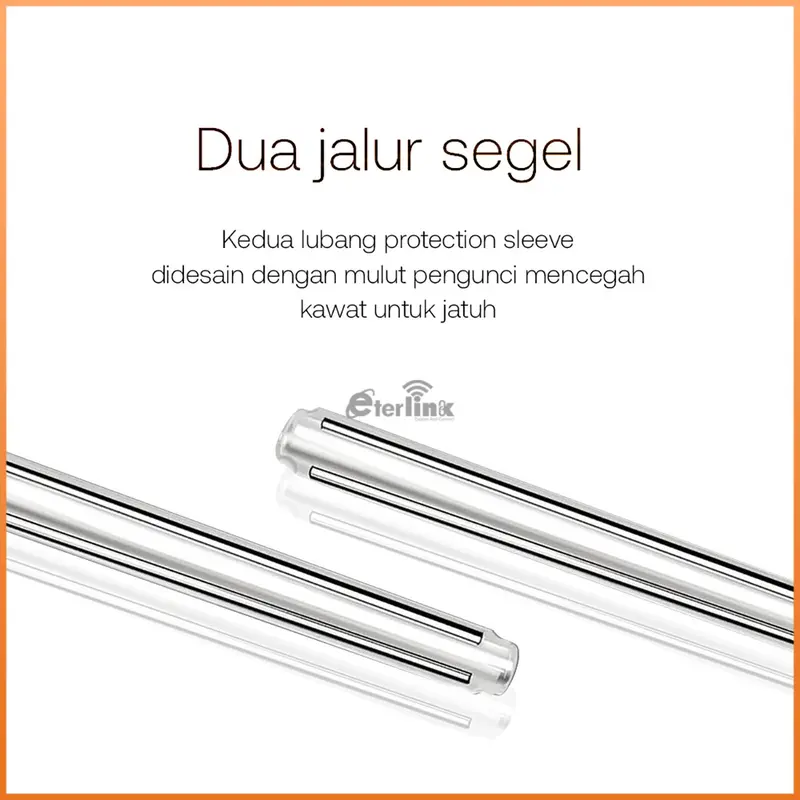 1 Pack 50 pcs Protection Sleeve Besar 2 Kawat Dropcore Fiber Optik 6