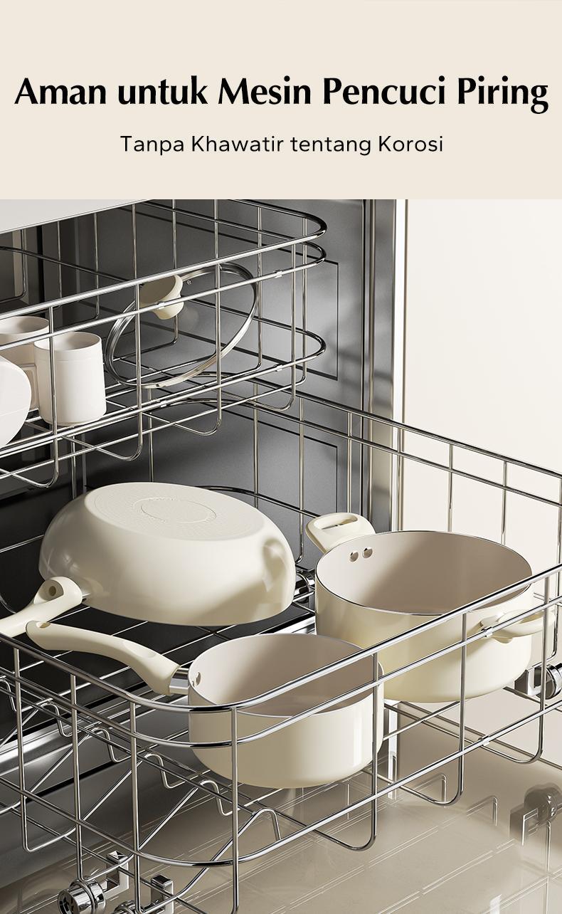 Redchef Nonstick Ceramic Rock 12 Pcs Peralatan Masak Set Non PFAS & PTFE & PFOA Cocok untuk Semua Kompor Wok Penggorengan Panci Induksi Tutup Panci Panci keramik peralatan dapur - 12 Buah Set Redchef Nonstick Ceramic Rock 12 Pcs Peralatan Masak Set Non PFAS & PTFE & PFOA Cocok untuk Semua Kompor Wok Penggorengan Panci Induksi Tutup Panci Panci keramik peralatan dapur - 12 Buah Set