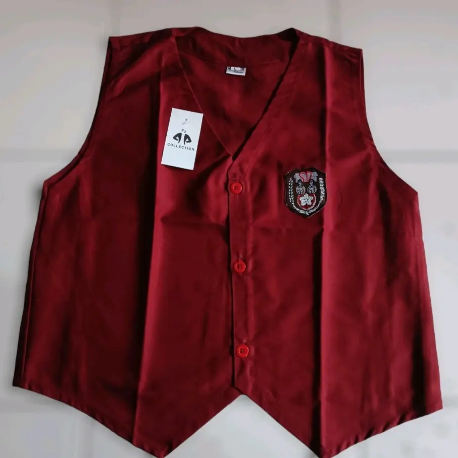 Seragam Sekolah Rompi merah Hati SD Kain DRILL Size S, M, L, XL, dan XXL