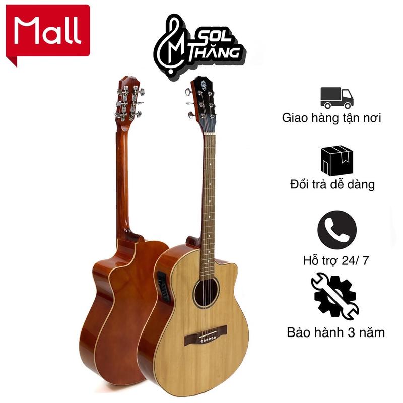 [PRO] Đàn Guitar Acoustic Gỗ Thông Có EQ - G-02 ( SOL THĂNG ) guitar