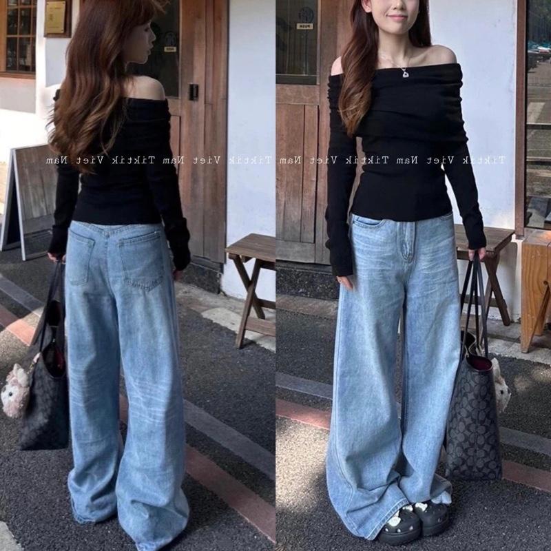 Product Introduction of Quần Dài Ống Rộng Unisex Menswear 015 Có Túi - Mau Den Giá Rẻ jean han havens jeans 3