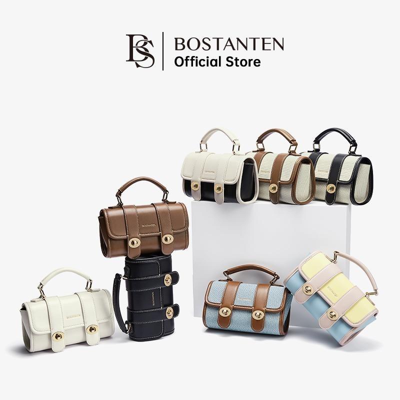  BOSTANTEN Túi xách Cambridge Túi đeo chéo thời trang phong cách Anh mới nhỏ Bag 