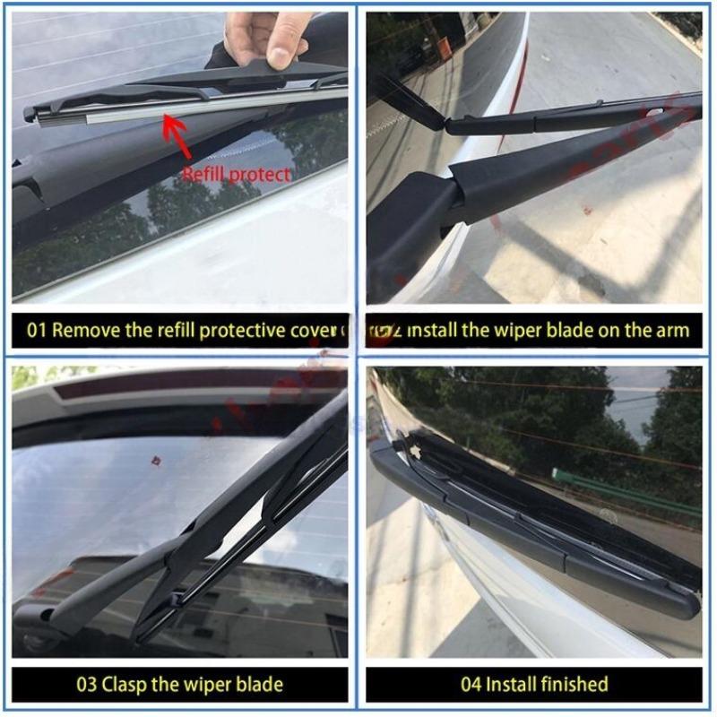 Toyota Fortuner Rear Wiper arm Blade JAPAN Quality for 2016-2021 YEAR Model fortuner Car Back Window Wipers arm blade from Wipex 3